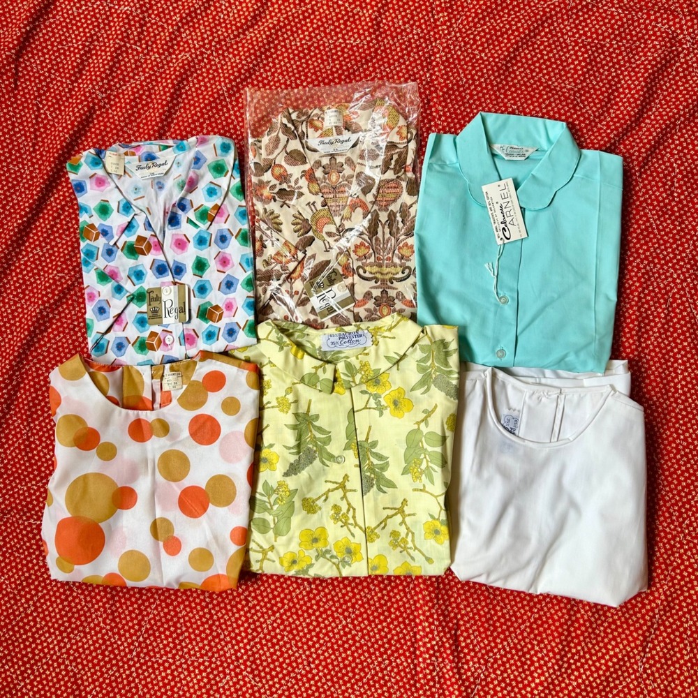 Vintage late 50s early 60s Deadstock Blouse Lot Truly Regal Penneys W.T. Grant